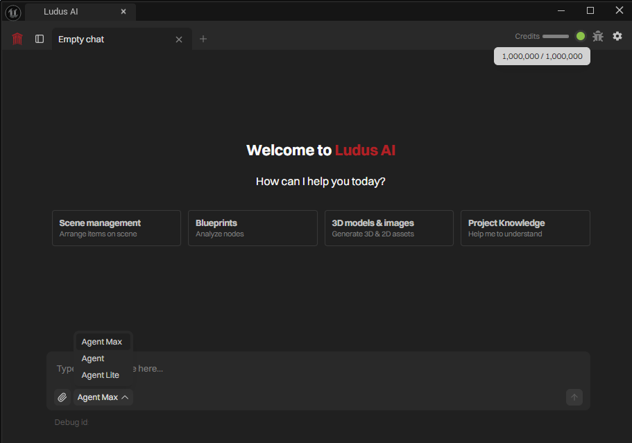 the mode selector in the plugin chat showing Agent Max, Agent, and Agent Lite