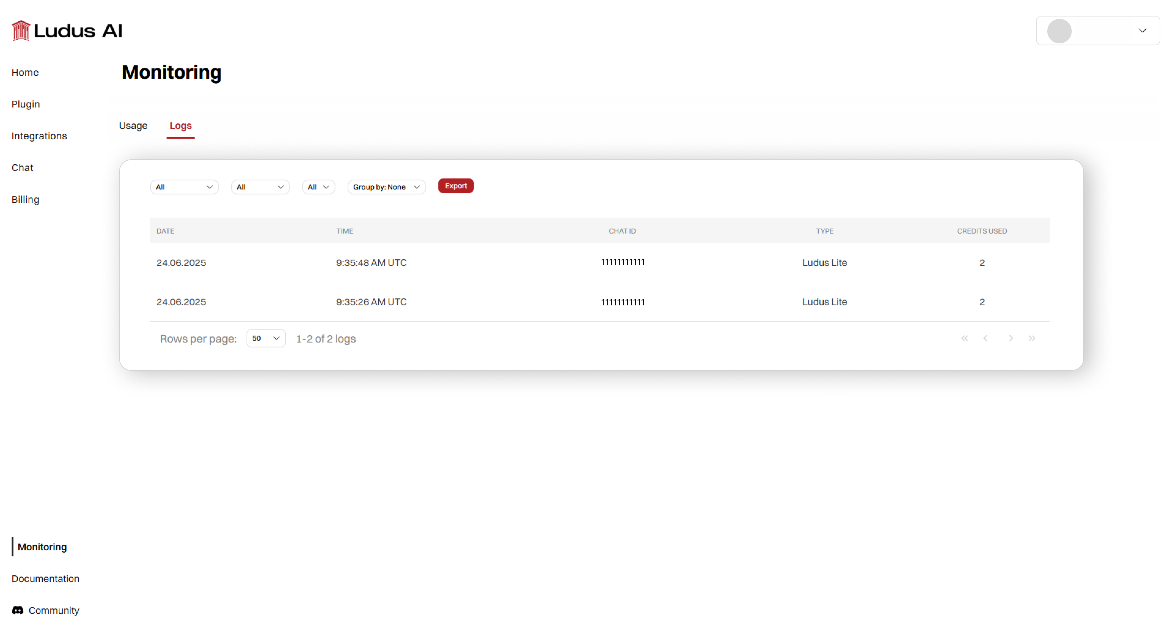 Monitoring logs